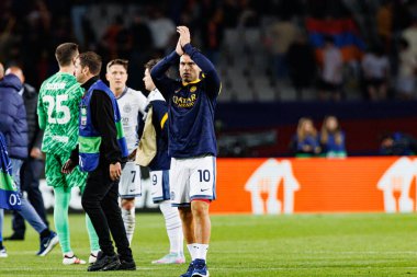 Lautaro Martinez, FC Barcelona ve Internazionale Milano (Maciej Rogowski) takımları arasında oynanan UEFA Şampiyonlar Ligi maçında görüldü.)