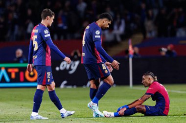 Ronald Araujo ve Raphinha UEFA Şampiyonlar Ligi maçında FC Barcelona ve Internazionale Milano (Maciej Rogowski) takımları arasında görüldü.)