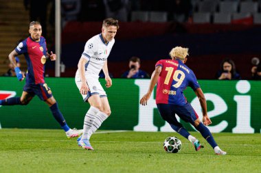 Piotr Zielinski ve Lamine Yamal, UEFA Şampiyonlar Ligi maçında FC Barcelona ve Internazionale Milano (Maciej Rogowski)