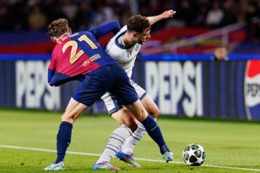 Fransız De Jong ve Carlos Augusto, UEFA Şampiyonlar Ligi maçında FC Barcelona ve Internazionale Milano (Maciej Rogowski)