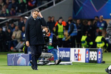 Simone Inzaghi UEFA Şampiyonlar Ligi maçında FC Barcelona ve Internazionale Milano (Maciej Rogowski) takımları arasında görüldü.)