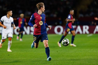Fransız De Jong UEFA Şampiyonlar Ligi maçında FC Barcelona ve Internazionale Milano (Maciej Rogowski) takımları arasında görüldü.)