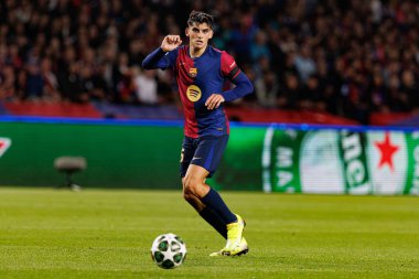 Gerard Martin UEFA Şampiyonlar Ligi maçında FC Barcelona ve Internazionale Milano (Maciej Rogowski) takımları arasında görüldü.)