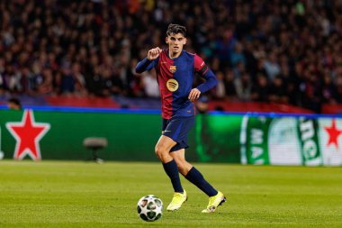 Gerard Martin UEFA Şampiyonlar Ligi maçında FC Barcelona ve Internazionale Milano (Maciej Rogowski) takımları arasında görüldü.)