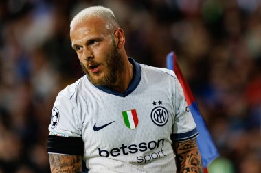 Federico Dimarco, FC Barcelona ve Internazionale Milano (Maciej Rogowski) takımları arasında oynanan UEFA Şampiyonlar Ligi maçında görüldü.)