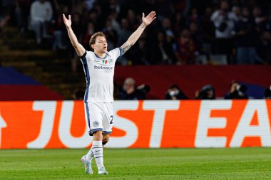 Nicolo Barella UEFA Şampiyonlar Ligi maçında FC Barcelona ve Internazionale Milano (Maciej Rogowski) takımları arasında görüldü.)