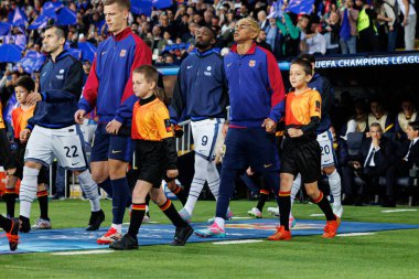 Lamine Yamal UEFA Şampiyonlar Ligi maçında FC Barcelona ve Internazionale Milano (Maciej Rogowski) takımları arasında görüldü.)