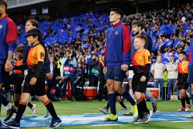 Gerard Martin UEFA Şampiyonlar Ligi maçında FC Barcelona ve Internazionale Milano (Maciej Rogowski) takımları arasında görüldü.)