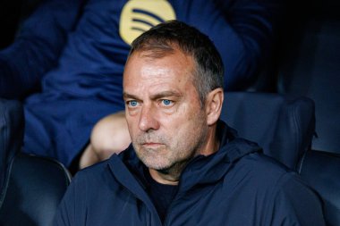 Hansi Dieter Flick UEFA Şampiyonlar Ligi maçında FC Barcelona ve Internazionale Milano (Maciej Rogowski) takımları arasında görüldü.)