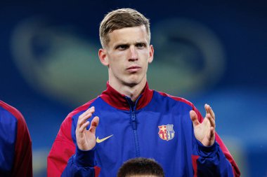 Dani Olmo UEFA Şampiyonlar Ligi maçında FC Barcelona ve Internazionale Milano (Maciej Rogowski) takımları arasında görüldü.)