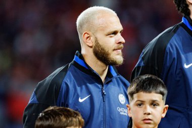 Federico Dimarco, FC Barcelona ve Internazionale Milano (Maciej Rogowski) takımları arasında oynanan UEFA Şampiyonlar Ligi maçında görüldü.)