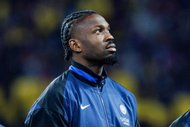 Marcus Thuram UEFA Şampiyonlar Ligi maçında FC Barcelona ve Internazionale Milano (Maciej Rogowski) takımları arasında görüldü.)