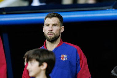 Inigo Martinez UEFA Şampiyonlar Ligi maçında FC Barcelona ve Internazionale Milano (Maciej Rogowski) takımları arasında görüldü.)