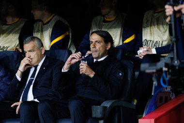 Simone Inzaghi UEFA Şampiyonlar Ligi maçında FC Barcelona ve Internazionale Milano (Maciej Rogowski) takımları arasında görüldü.)