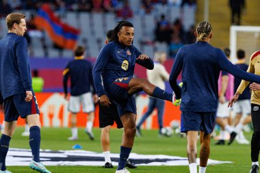 Jules Kounde UEFA Şampiyonlar Ligi maçında FC Barcelona ve Internazionale Milano (Maciej Rogowski) takımları arasında görüldü.)