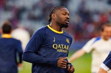 Marcus Thuram UEFA Şampiyonlar Ligi maçında FC Barcelona ve Internazionale Milano (Maciej Rogowski) takımları arasında görüldü.)