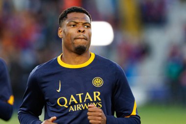 Denzel Dumfries UEFA Şampiyonlar Ligi maçında FC Barcelona ve Internazionale Milano (Maciej Rogowski) takımları arasında görüldü.)