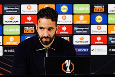 Ruben Amorim UEFA Avrupa Ligi yarı final maçında Atletizm Kulübü ve Manchester United FC (Maciej Rogowski)