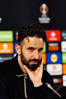 Ruben Amorim UEFA Avrupa Ligi yarı final maçında Atletizm Kulübü ve Manchester United FC (Maciej Rogowski)