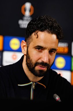 Ruben Amorim UEFA Avrupa Ligi yarı final maçında Atletizm Kulübü ve Manchester United FC (Maciej Rogowski)