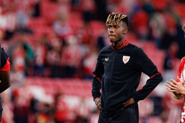 Nico Williams UEFA Avrupa Ligi yarı final maçında Atletizm Kulübü ve Manchester United FC takımları arasında görüldü (Maciej Rogowski)