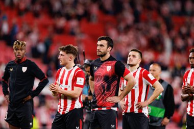 Inigo Lekue UEFA Avrupa Ligi yarı final maçında Atletizm Kulübü ve Manchester United FC (Maciej Rogowski)