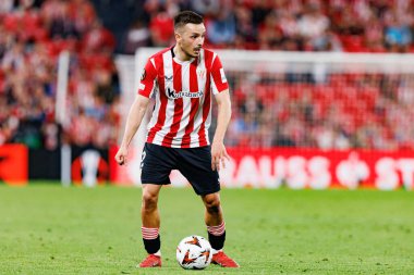 Andoni Gorosabel UEFA Avrupa Ligi yarı final maçında Atletizm Kulübü ve Manchester United FC (Maciej Rogowski)