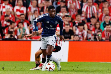 Kobbie Mainoo UEFA Avrupa Ligi yarı final maçında Atletizm Kulübü ve Manchester United FC (Maciej Rogowski)