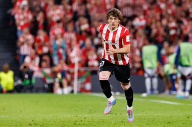 Unai Gomez UEFA Avrupa Ligi yarı final maçında Atletizm Kulübü ve Manchester United FC (Maciej Rogowski) takımları arasında görüldü.)