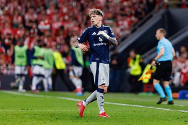 Alejandro Garnacho UEFA Avrupa Ligi yarı final maçında Manchester United FC (Maciej Rogowski)