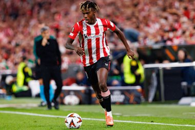 Nico Williams UEFA Avrupa Ligi yarı final maçında Atletizm Kulübü ve Manchester United FC takımları arasında görüldü (Maciej Rogowski)