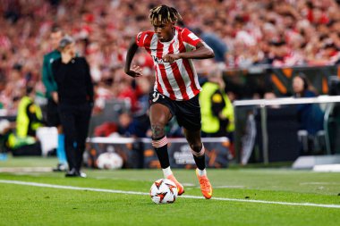 Nico Williams UEFA Avrupa Ligi yarı final maçında Atletizm Kulübü ve Manchester United FC takımları arasında görüldü (Maciej Rogowski)