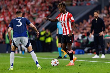 Nico Williams UEFA Avrupa Ligi yarı final maçında Atletizm Kulübü ve Manchester United FC takımları arasında görüldü (Maciej Rogowski)