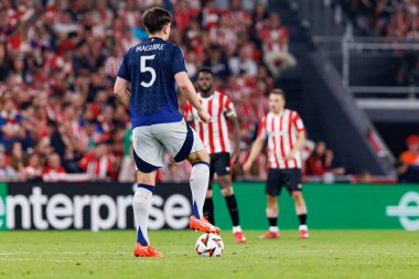  Harry Maguire UEFA Avrupa Ligi yarı final maçında Atletizm Kulübü ve Manchester United FC (Maciej Rogowski)