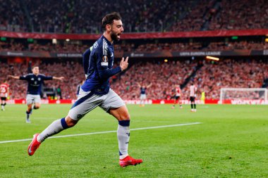 Bruno Fernandes, UEFA Avrupa Ligi yarı final maçında Manchester United FC (Maciej Rogowski)