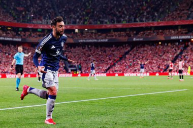 Bruno Fernandes, UEFA Avrupa Ligi yarı final maçında Manchester United FC (Maciej Rogowski)