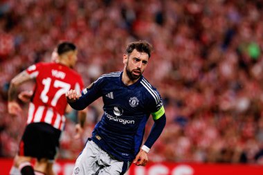 Bruno Fernandes, UEFA Avrupa Ligi yarı final maçında Manchester United FC (Maciej Rogowski)