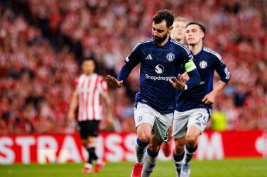 Bruno Fernandes, UEFA Avrupa Ligi yarı final maçında Manchester United FC (Maciej Rogowski)