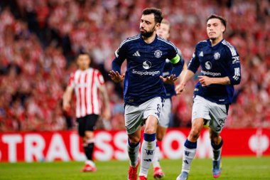 Bruno Fernandes, UEFA Avrupa Ligi yarı final maçında Manchester United FC (Maciej Rogowski)