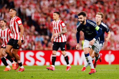 Bruno Fernandes, UEFA Avrupa Ligi yarı final maçında Manchester United FC (Maciej Rogowski)