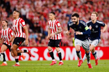Bruno Fernandes, UEFA Avrupa Ligi yarı final maçında Manchester United FC (Maciej Rogowski)