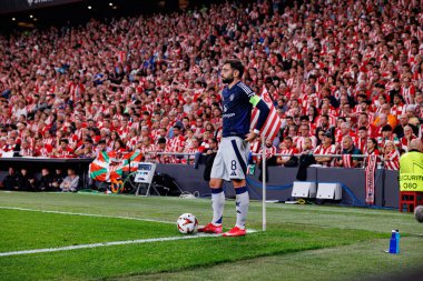 Bruno Fernandes UEFA Avrupa Ligi yarı final maçında Atletizm Kulübü ve Manchester United FC takımları arasında görüldü (Maciej Rogowski)