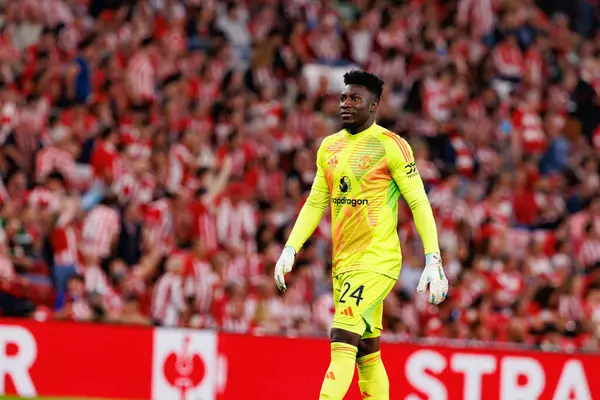 Andre Onana UEFA Avrupa Ligi yarı final maçında Atletizm Kulübü ve Manchester United FC takımları arasında görüldü (Maciej Rogowski)