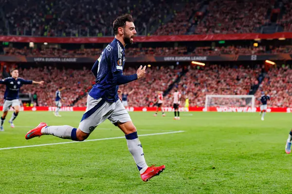 Bruno Fernandes, UEFA Avrupa Ligi yarı final maçında Manchester United FC (Maciej Rogowski)