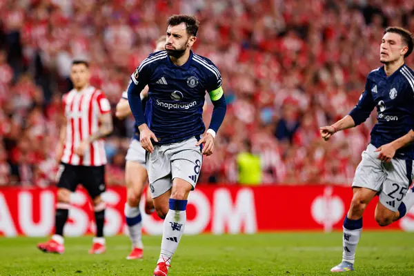 Bruno Fernandes, UEFA Avrupa Ligi yarı final maçında Manchester United FC (Maciej Rogowski)