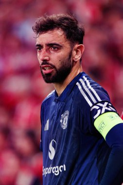 Bruno Fernandes UEFA Avrupa Ligi yarı final maçında Atletizm Kulübü ve Manchester United FC takımları arasında görüldü (Maciej Rogowski)