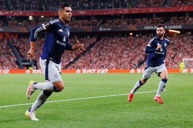 Casemiro, UEFA Avrupa Ligi yarı final maçında Manchester United FC (Maciej Rogowski)