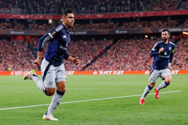Casemiro, UEFA Avrupa Ligi yarı final maçında Manchester United FC (Maciej Rogowski)