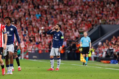 Bruno Fernandes UEFA Avrupa Ligi yarı final maçında Atletizm Kulübü ve Manchester United FC takımları arasında görüldü (Maciej Rogowski)