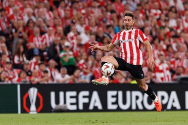 Yeray Alvarez UEFA Avrupa Ligi yarı final maçında Atletizm Kulübü ve Manchester United FC (Maciej Rogowski)